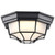  Satco 62-1400 Black Ceiling Light with Frosted Glass 