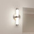  Satco 62-1534 Brushed Nickel Vanity Light with White Acrylic Lens 