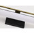  Satco 62-1388 Black and Brushed Brass Vanity Light with White Acrylic Lens 