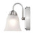  Satco 62-1567 Brushed Nickel Vanity Light with Alabaster Glass 