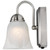  Satco 62-1569 Brushed Nickel Vanity Light with Alabaster Glass 