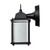  Satco 62-1571 Black Lantern Light with Clear Beveled Glass 