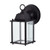  Satco 62-1571 Black Lantern Light with Clear Beveled Glass 