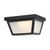  Satco 62-1572 Black Flush-Mount Light with Frosted Glass 