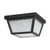  Satco 62-1572 Black Flush-Mount Light with Frosted Glass 