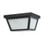  Satco 62-1572 Black Flush-Mount Light with Frosted Glass 