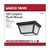  Satco 62-1572 Black Flush-Mount Light with Frosted Glass 