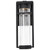  Satco 62-1612 Matte Black Wall Lantern Light with Clear Seeded Glass 