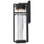  Satco 62-1612 Matte Black Wall Lantern Light with Clear Seeded Glass 