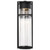  Satco 62-1614 Matte Black Wall Lantern Light with Clear Seeded Glass 