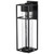  Satco 62-1614 Matte Black Wall Lantern Light with Clear Seeded Glass 