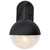  Satco 62-1616 Matte Black Wall Lantern Light with Clear Seeded Glass 