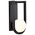  Satco 62-1620 Matte Black Wall Lantern Light with White Opal Glass 