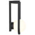  Satco 62-1620 Matte Black Wall Lantern Light with White Opal Glass 