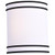  Satco 62-1745 Matte Black Wall Sconce Light 