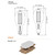 NaturaLED 4634 55W LED HID Filament Bulb 5000K