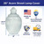 26" Clear Polycarbonate Acorn Street Lamp Cover with 8" Neck
