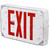 Outdoor Wet Location LED Exit Sign with Battery Backup - IP65 Rated