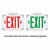 Outdoor Wet Location LED Exit Sign with Battery Backup - IP65 Rated
