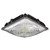 65W LED Square Garage Canopy Low Profile Fixture - CCT Selectable - Bronze 
