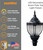  Sunlite 49187-SU Decorative Vintage Acorn Street Light Fixture 