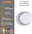  Sunlite 85105-SU  White Small Round Outdoor LED Light Fixture 