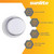  Sunlite 85105-SU  White Small Round Outdoor LED Light Fixture 