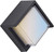  Sunlite 85113-SU Black Square Wall Sconce with Canopy Light Fixture 