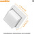  Sunlite 85112-SU White Square Wall Sconce Light Fixture 