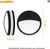  Sunlite 81384-SU Black Round Bulkhead Light with Eyelid Shade 