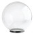 20" Clear Acrylic Replacement Light Globe with 8" Lip