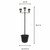 Gama Sonic Solar Lighting Gama Sonic 14B50063 Triple Head Solar Lamp and Post Set 