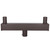 Double Tenon Bullhorn Pole Bracket for Two Parking Lot Lights - Bronze