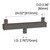 Double Tenon Bullhorn Pole Bracket for Two Parking Lot Lights - Bronze