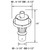 Incon Lighting Post Top Street Lamp Fitter Mount for 8" Lip Globes/Acorns 