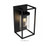 Volume Lighting V9673-5 - Black Outdoor Caged Cylinder Wall Lantern - Clear Glass