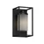Volume Lighting V9051-5 - Black Outdoor Caged Cylinder Wall Lantern - White Glass