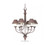 Volume Lighting V7826-22 - Prairie Rock Chandelier - Fabric Shades
