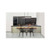 Volume Lighting V7705-84 - 5-Light Black Walnut Linear Island Pendant - Exposed Bulbs