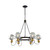 Artcraft Lighting Artcraft AC11727BK Black and Brushed Brass Chandelier Fixture 