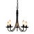 Artcraft Lighting Artcraft AC1785EB Traditional Black 5-Light Chandelier Fixture 