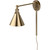 Volume Lighting  V4991-90  Antique Gold Plug in Swing Arm Wall Lamp