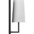 Volume Lighting V4901-5 Black Armed Wall Sconce with Fabric Empire Shade