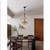Volume Lighting V3123-70 Black Rope Globe Candelabra Pendant Light