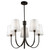 Artcraft Lighting Artcraft SC13335BK Rhythm 5-Light Black Chandelier with Shade 