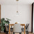 Volume Lighting V2611-67 Antique Gold White Mini Shaded Pendant Light