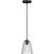 Volume Lighting V2501-5 - Black Mini Pendant - Clear Glass