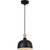 Volume Lighting V2301-5 Black & Wood Pendant