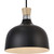 Volume Lighting V2301-5 Black & Wood Pendant