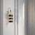 Volume Lighting V1991-43 Brushed Nickel & Wood Grain Wall Sconce